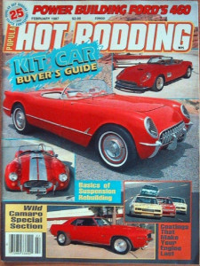 POPULAR HOT RODDING 1987 FEB - KIT CARS, BOSS 429, GRAVIES